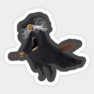 Old witch Sticker